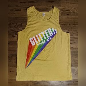 Glitter Pride Ale Beer tank top t shirt NEW nwot